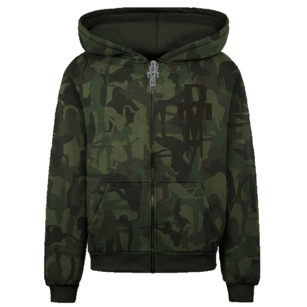 DOMME SEXY CAMO ZIP UP